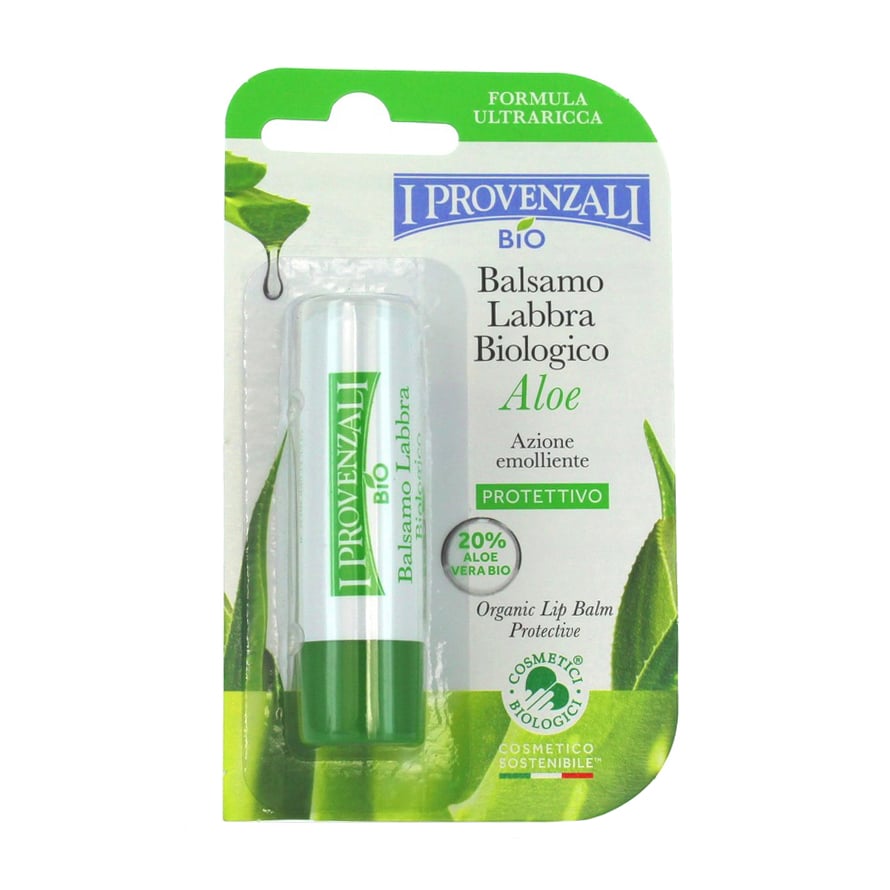 Уцінка! Бальзам для губ I Provenzali Aloe Lip Balm з органічним соком алое 20%, 5.5 мл
